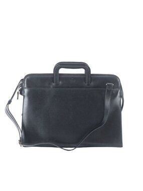 Gucci 015 Leather 2-Way Business Shoulder Document Briefcase Tote